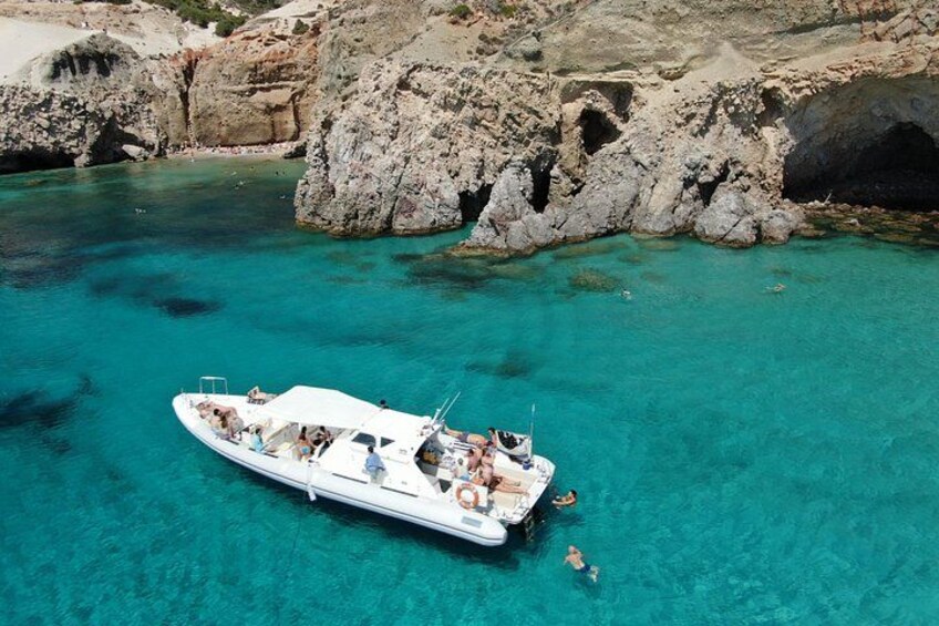 Milos: Half-Day Speedboat Cruise to Kleftiko with snorkeling tour 1
