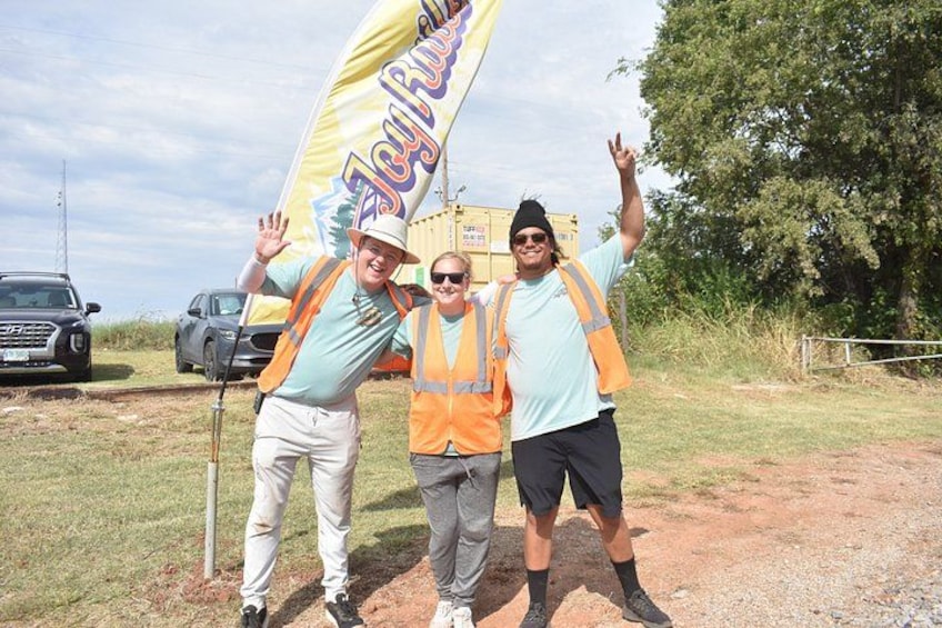 Your friendly tour guides are ready to take you down the tracks for some serious fun! 5