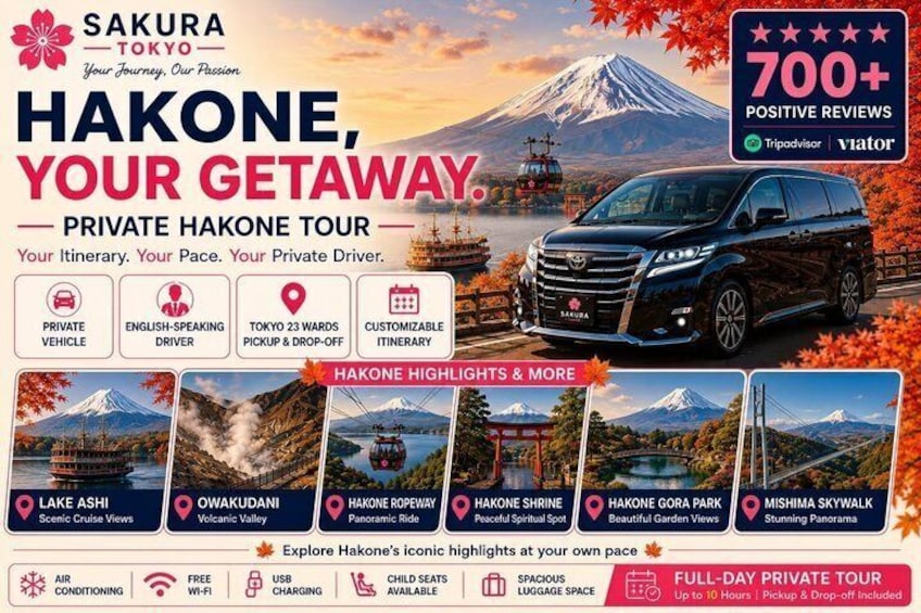Hakone Private & Custom Day Tour with English Driver 1