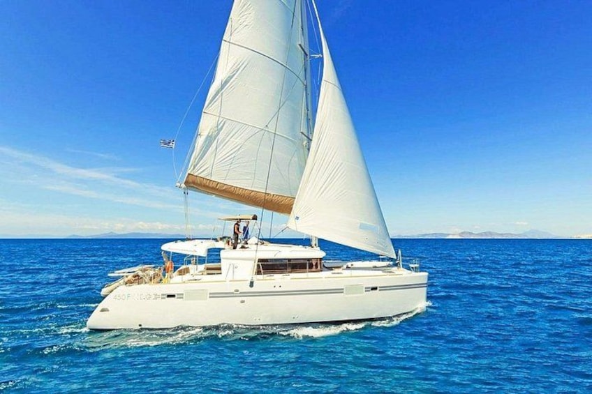 Heraklion Private Sailing Catamaran Cruise to Dia with Lunch 1