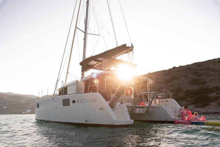 Agios Nikolaos: Private Catamaran Cruise with Meal & Drinks 2