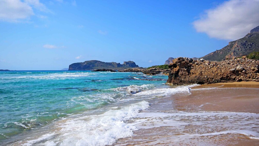 Picture 3 for Activity From Chania: Falassarna Beach Sunset Tour, with Free Sunbeds 4