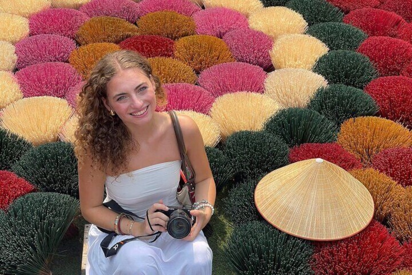 Colorful Incense Village & Famous Hanoi Train Street Experience|
2