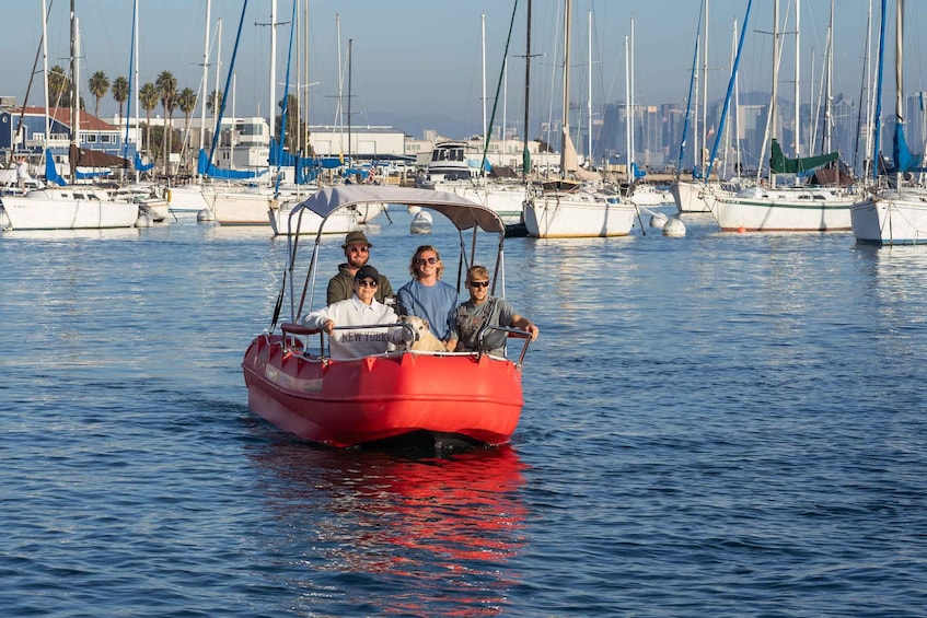 Picture 1 for Activity San Diego: Electric Boat Rental with Sunshade 5