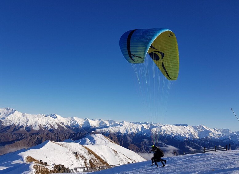 Picture 2 for Activity Queenstown: Tandem Paraglide - Winter - Coronet Peak 5400ft 4