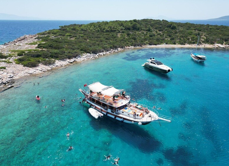 Picture 3 for Activity Bodrum: Orak Island and Meteor Bay Boat Tour with Lunch 5