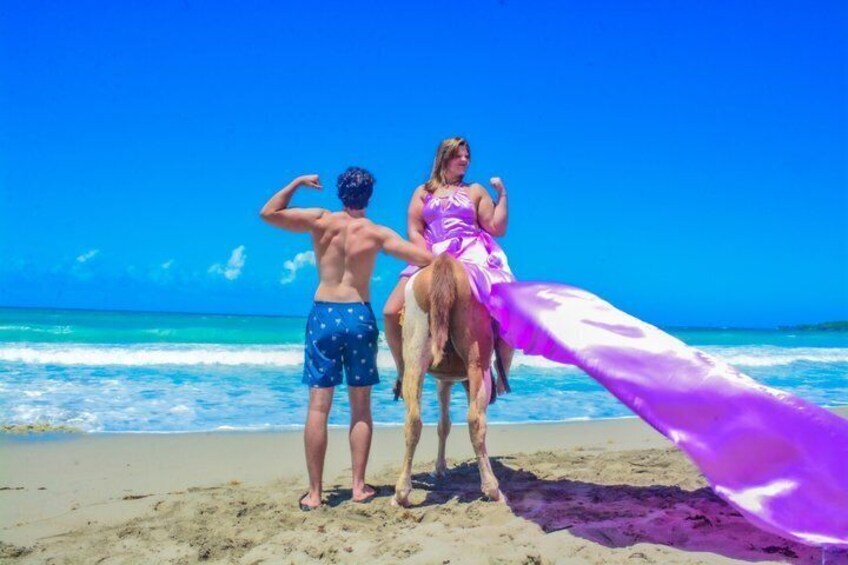Flying dresses on the horses by the beach ️ 3