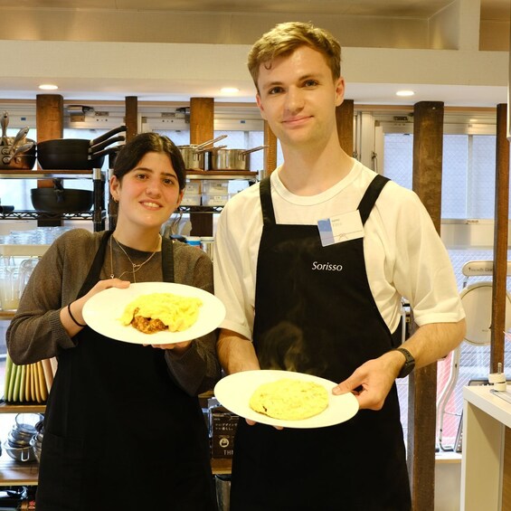 Picture 2 for Activity Shibuya Tokyo: Chicken Omurice Cooking Class 4