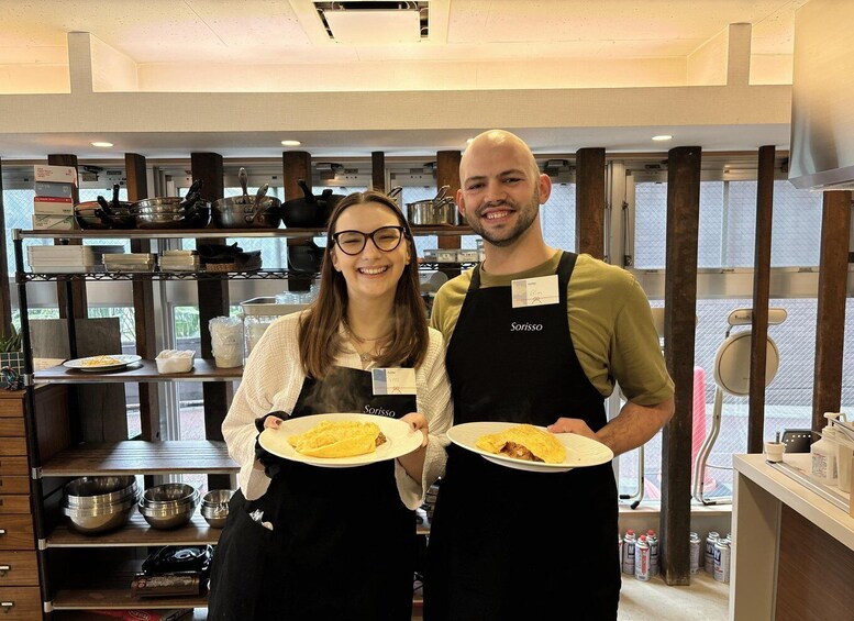 Shibuya Tokyo: Chicken Omurice Cooking Class 1