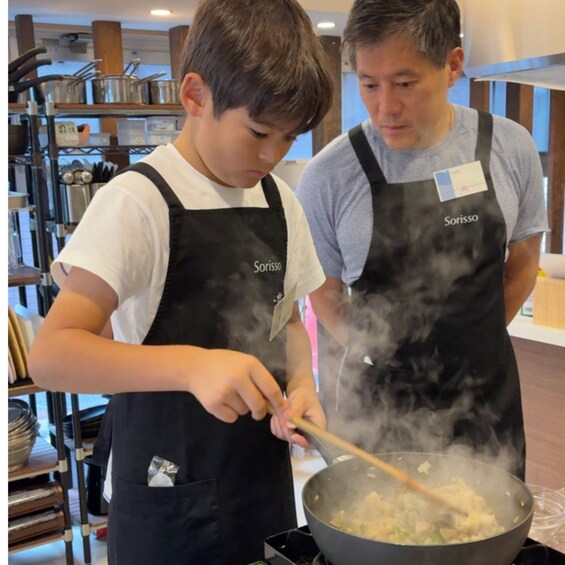 Picture 7 for Activity Shibuya Tokyo: Chicken Omurice Cooking Class 3