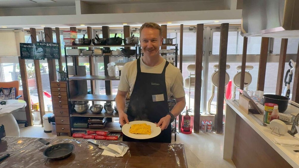 Picture 3 for Activity Shibuya Tokyo: Chicken Omurice Cooking Class 5