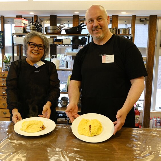 Picture 5 for Activity Shibuya Tokyo: Chicken Omurice Cooking Class 2