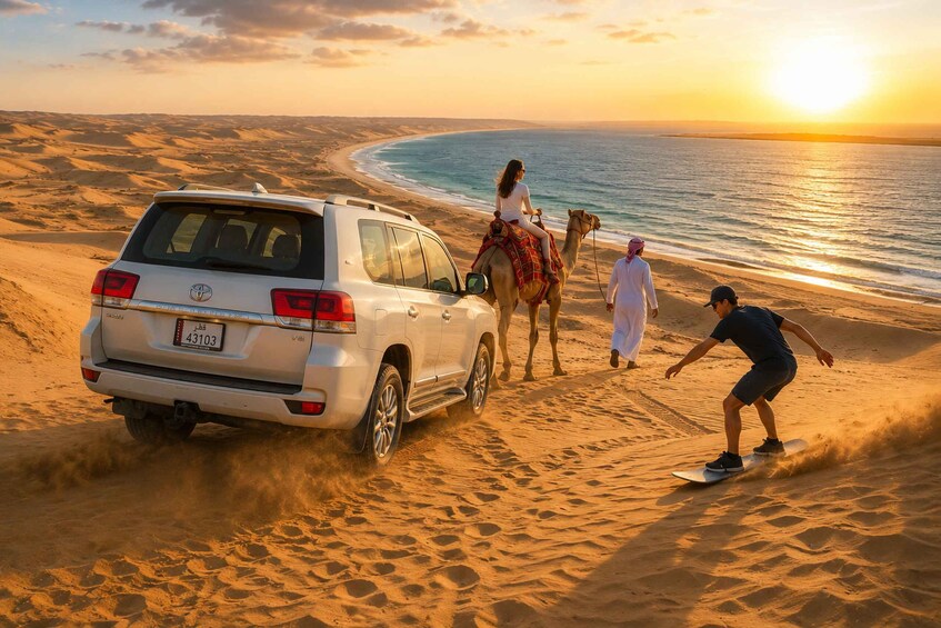 Doha Safari, Camel Ride, Sandboarding & Inland Sea Adventure 1