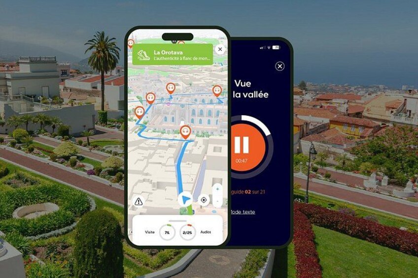 GPS Audioguide app: From the historic center to the beautiful terraced gardens (Offline). 1