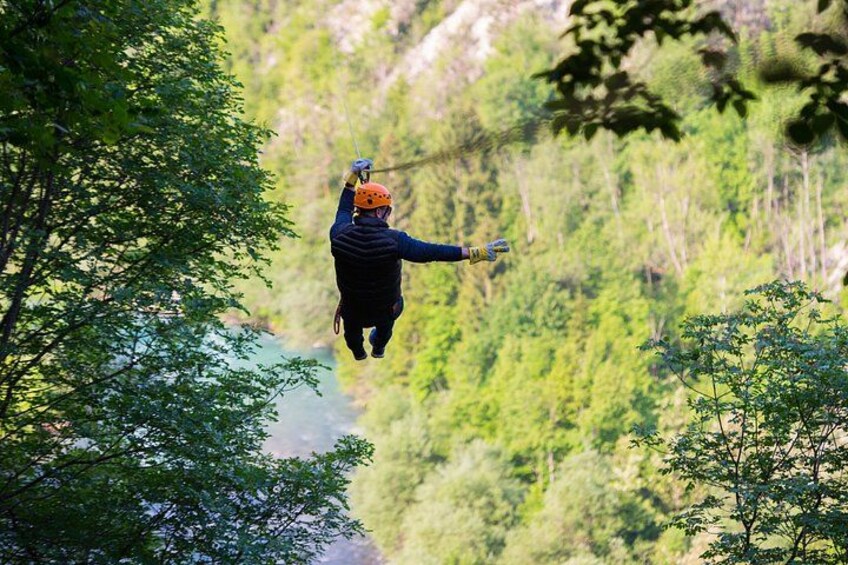 Epic Ziplining over Sava Valley at Lake Bled 3