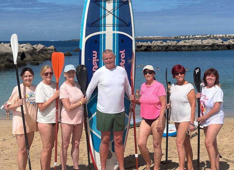 Playa Blanca: Stand-up Paddleboard Lesson 1