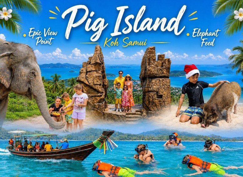 Koh Samui: Pig Island,Snork,Cat or Elephant,Epic View Point 1