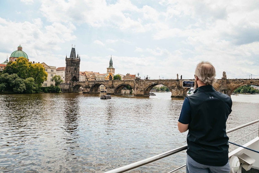 Picture 2 for Activity Prague: Vltava River Lunch Cruise in an Open-Top Glass Boat 5