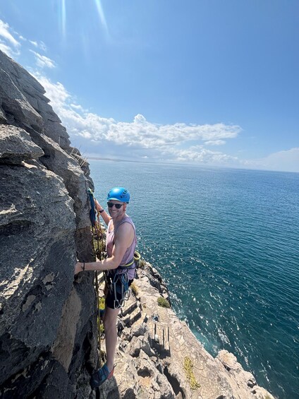 Picture 10 for Activity Peniche: Rock climbing on the wonderful cliffs by the sea. Certified guide. 2
