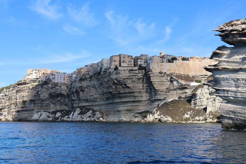 Picture 6 for Activity Bonifacio: Sunset Aperitif Dining Boat Tour 2