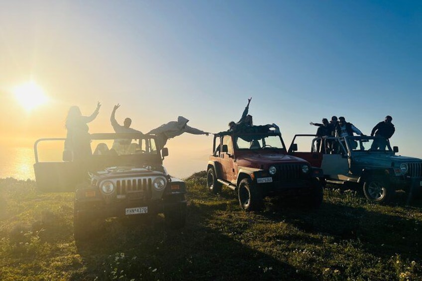 Santorini Wrangler Jeep Afternoon Convoy Tour 1