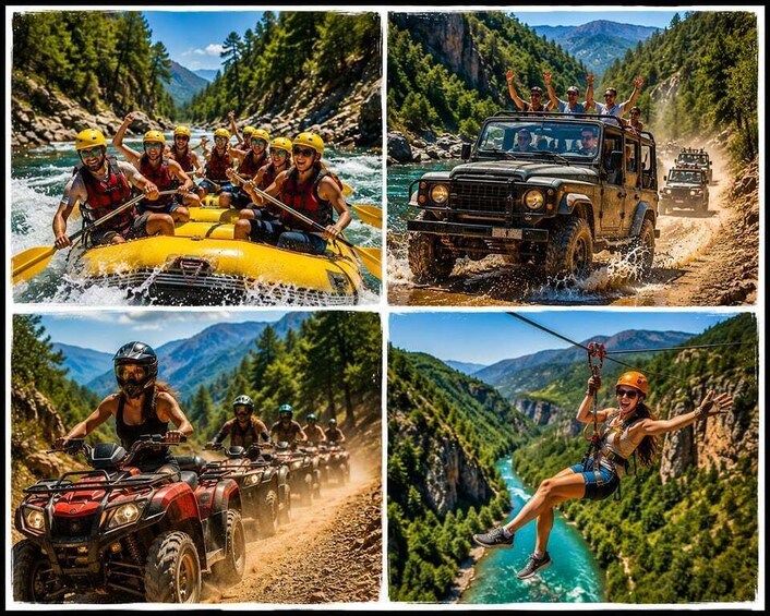 Antalya Outdoor Adventure: Rafting, Jeep & Quad w/Lunch 1