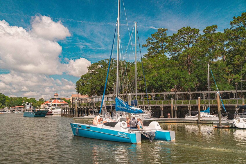 Picture 4 for Activity Hilton Head: Private Dolphin Day or Sunset Catamaran Sail 2