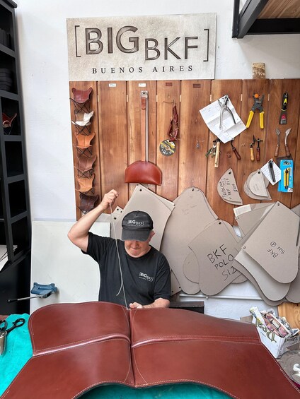 Picture 7 for Activity Argentina: Leather Butterfly Chair Workshop Tour with Wine 3