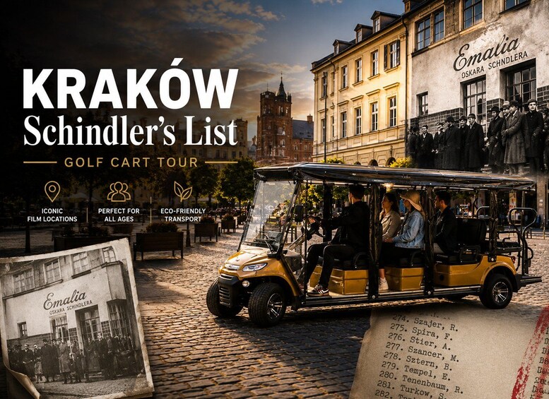 Krakow: Schindler’s List Film Locations Golf Cart Tour 1