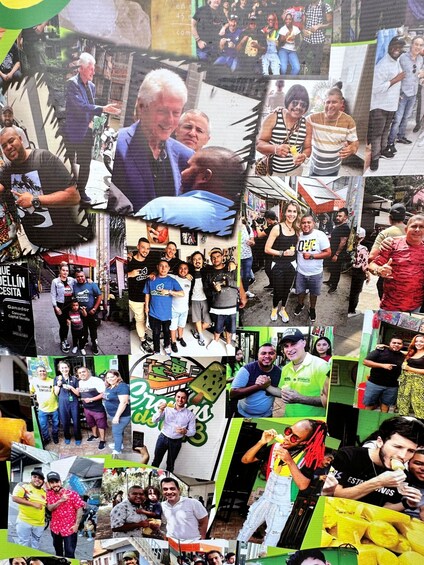 A collage of people in various settings, including outdoor gatherings and indoor events. 3