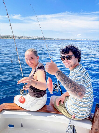 Picture 35 for Activity Rhodes: Captain Manolis Fishing Trip with BBQ and Swimming 2