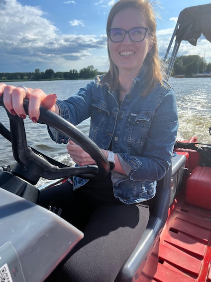 Picture 7 for Activity Warsaw: Zegrze Lake Motorboat Rental with Fuel 3