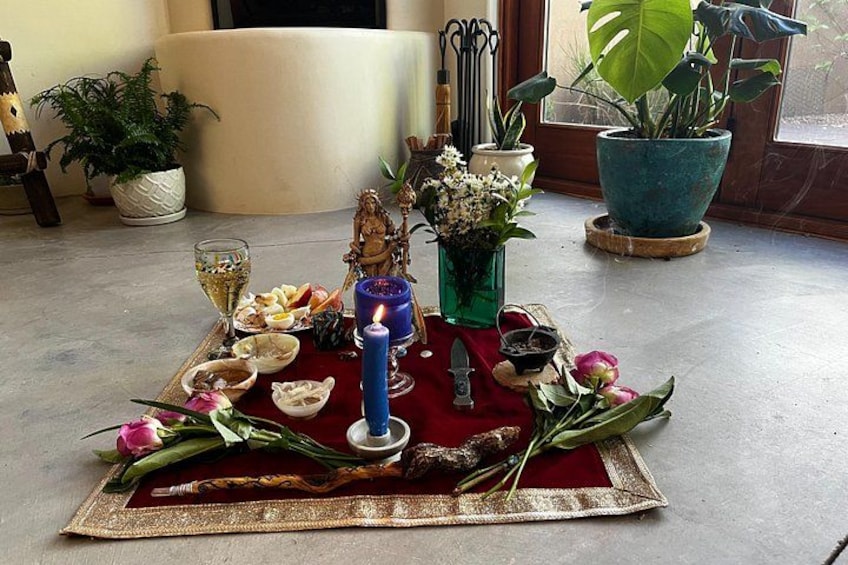 Creating a sacred space for our work. 3