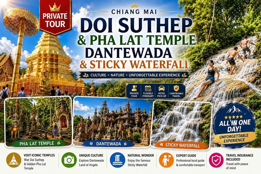 Private: Doi Suthep, Pha Lat, Dantewada & Sticky Waterfall 1