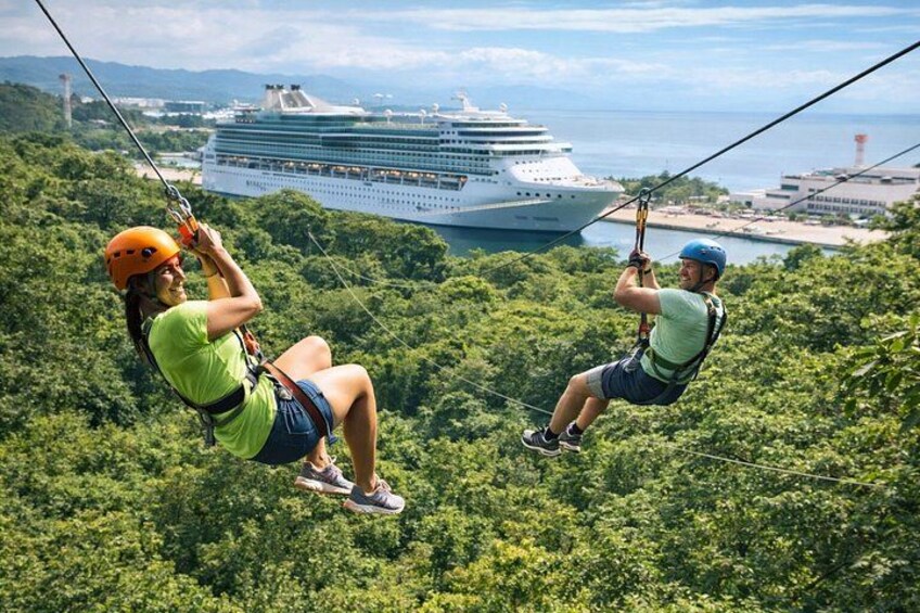 Zipline Adventure Tour in Puerto Vallarta with Easy Cruise Pickup 1