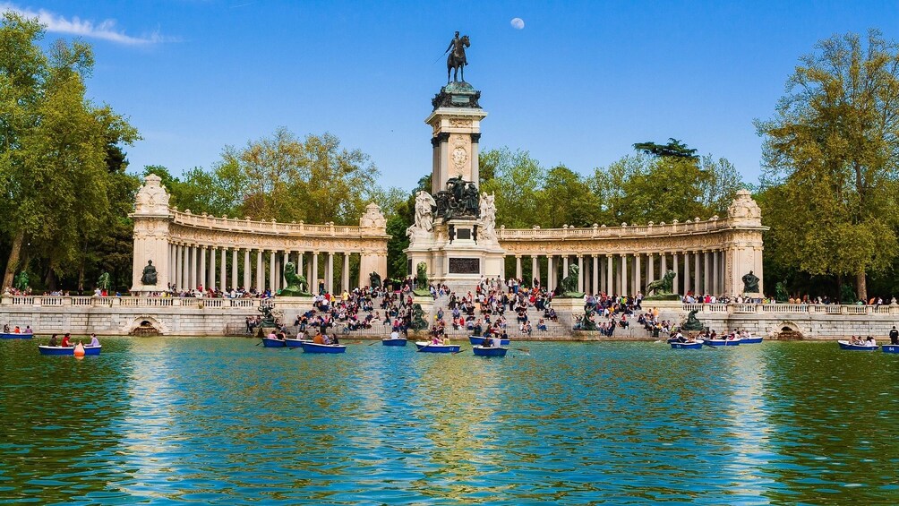 Retiro Park in Madrid, Spain