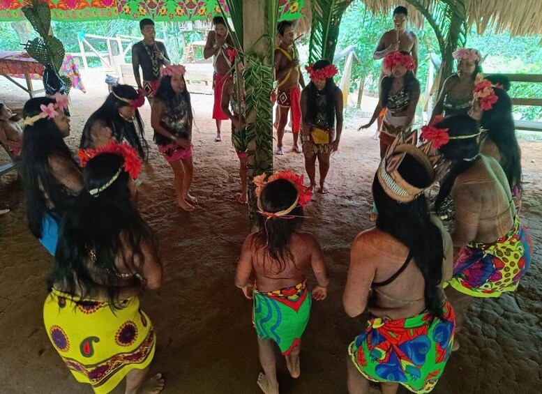 Picture 6 for Activity Indigenous Embera Village Tour Canoe Ride Hidden Waterfall 4