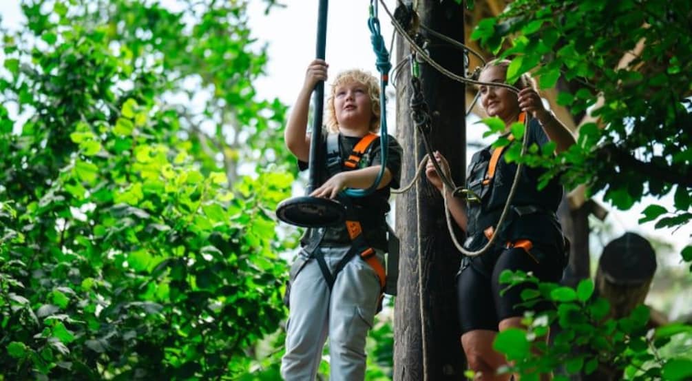 Picture 2 for Activity Kent: Treetop High Ropes Course with 40+ Obstacles 4