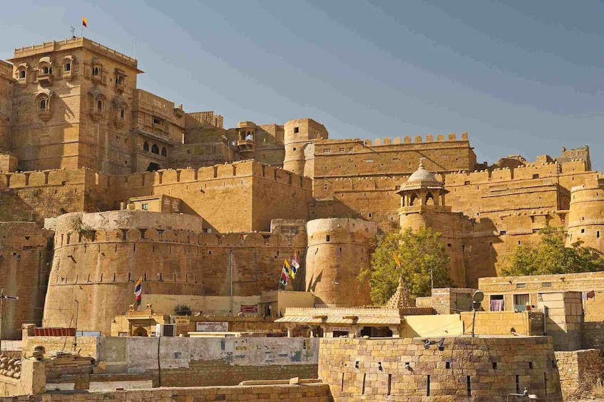 A historic fort with multiple towers and walls. 3