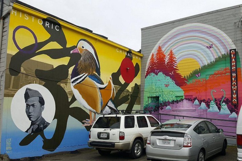 Historic Chinatown, Ben Chin, and Mural by Ginna Tuzzi 5