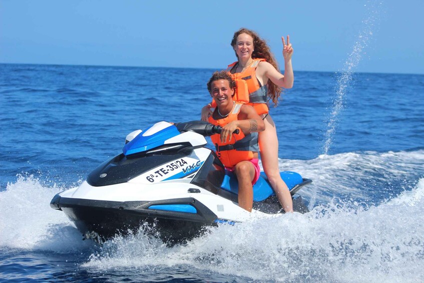 Picture 1 for Activity Tenerife: Jet Ski Guided Tour Discovery the Coastline 4