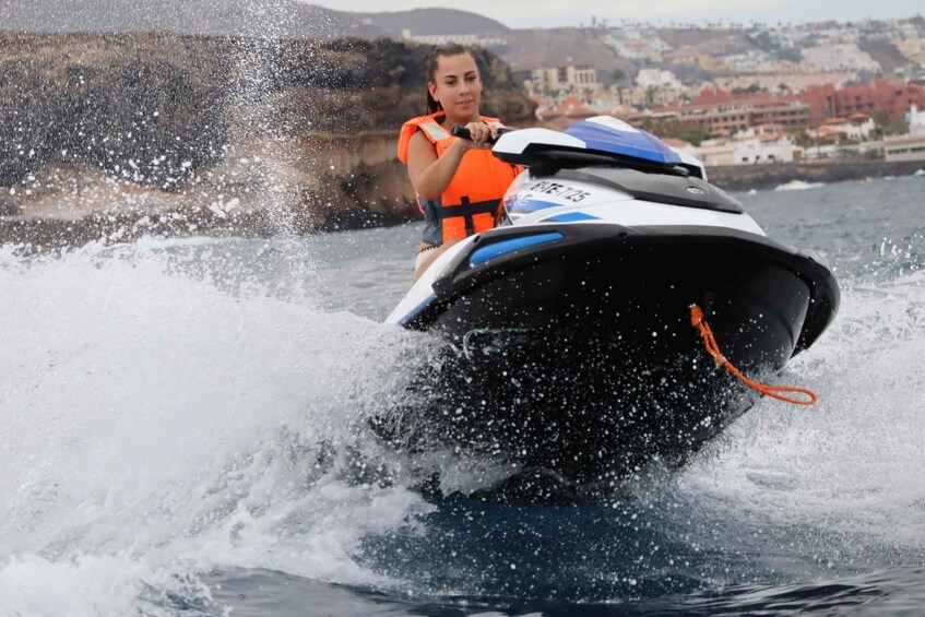 Picture 4 for Activity Tenerife: Jet Ski Guided Tour Discovery the Coastline 2