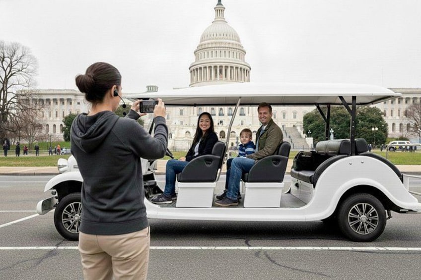 Washington DC: Easy Sightseeing Guided Monuments Tour by E-Cart 2