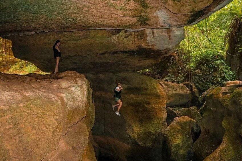 Small Group Hidden Caves, Canyon & River Half Day Adventure 3