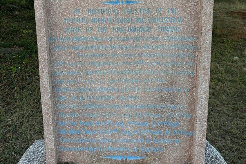 A stone monument with engraved text. 5