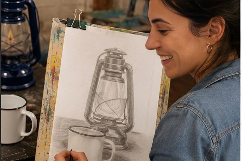 Paint and Sketch in a Milan Art Studio with a Local Painter 3