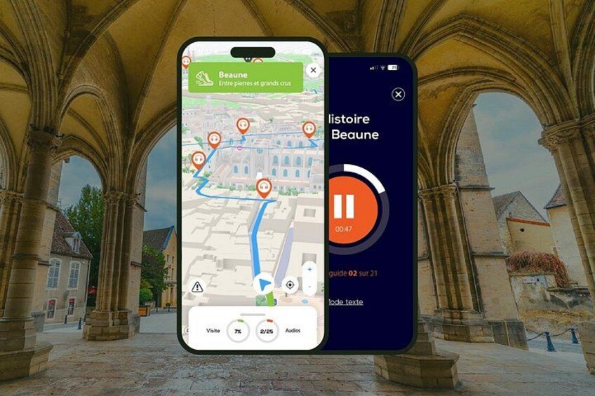GPS Audioguide application: From the Inn-Dieu to the ramparts (Offline). 1