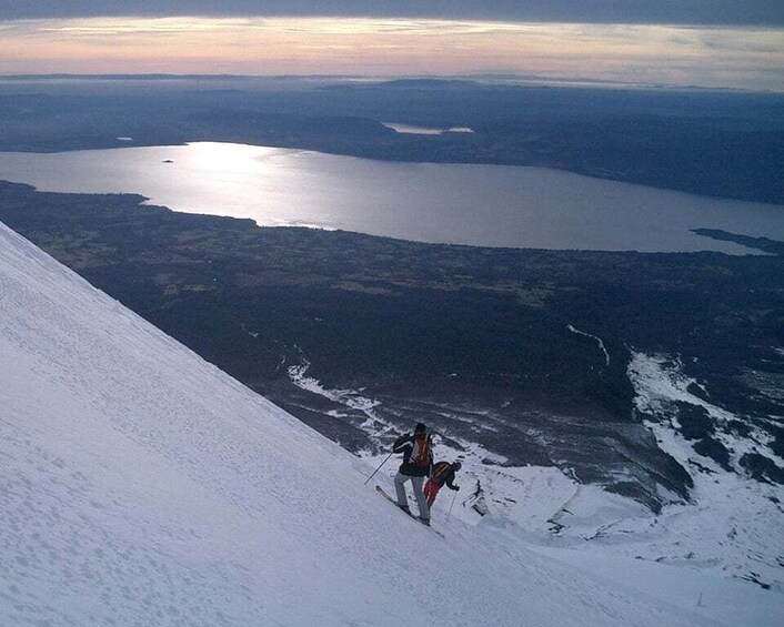 Climb Villarrica Volcano on cross-country skis 1