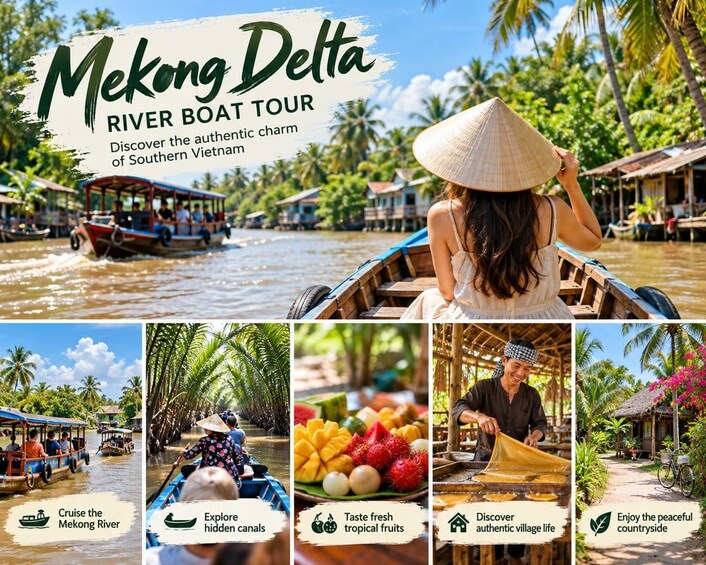 Tour nearby SG: Explore Mekong Delta with river boat 1