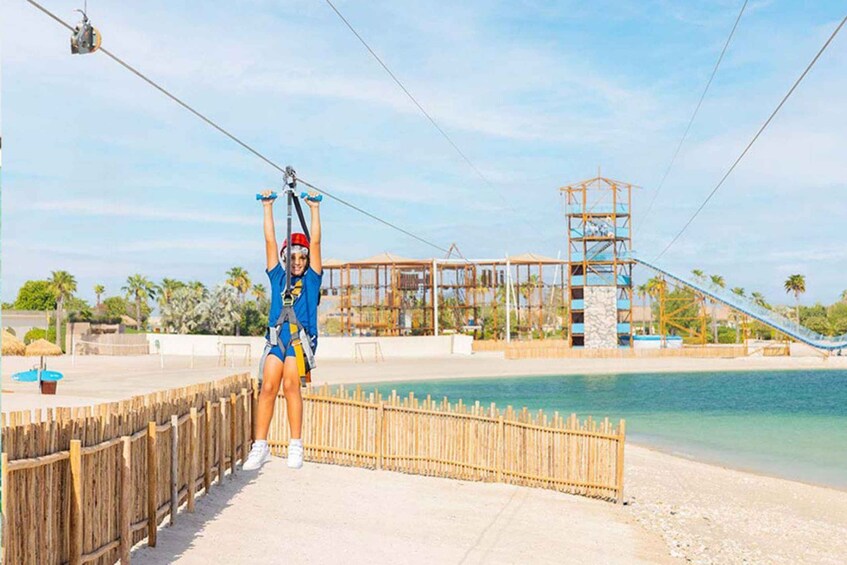 Picture 4 for Activity Qatar: Guided Zipline Adventure with Refreshments over Qatar 4